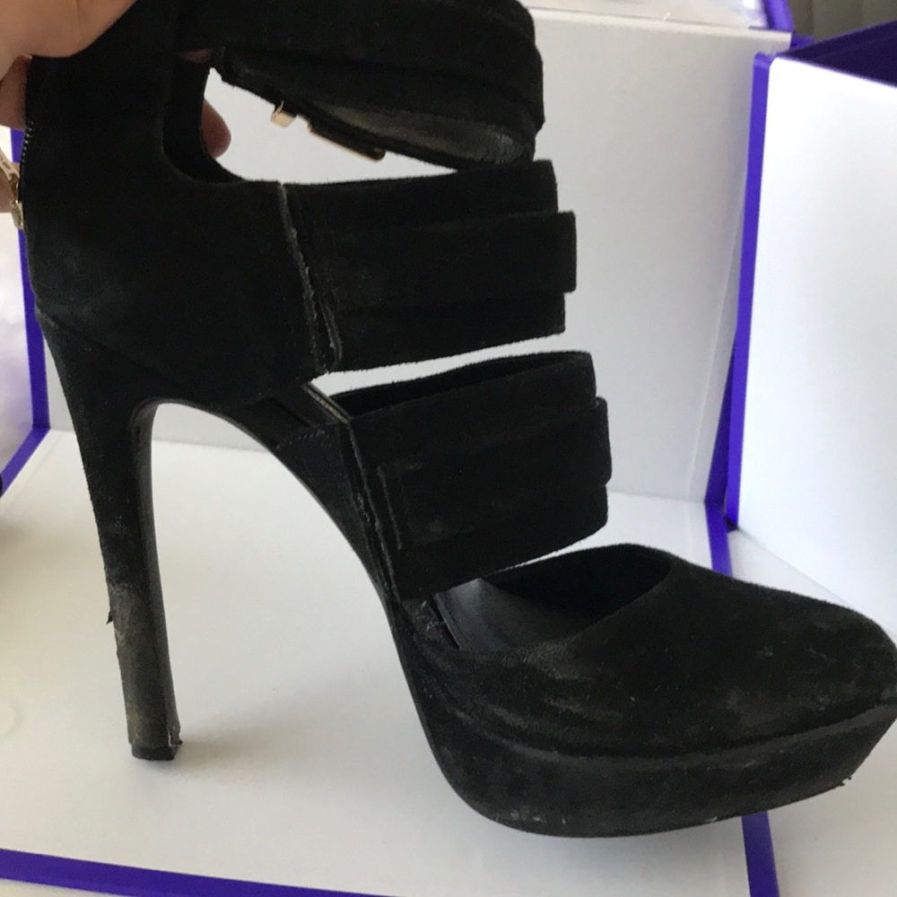 Bcbgeneration Black Suede Boot Heels - image 6